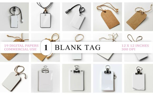 Download Blank Tag Mockup JPG Bundle - Premium Bundle